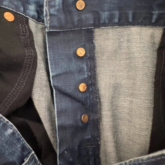 Seven For All Mankind Medium Dark Wash Standard Straight Leg Jeans Women's 31 - Picture 16 of 16